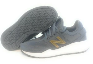 Womens New Balance 247 CNF Grey Gold White Sneakers Shoes SS Sample Size 7 - Picture 1 of 3