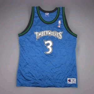 Vintage Champion Stephon Marbury #3 Minnesota Timberwolves Jersey Mens Large 48 - Picture 1 of 6