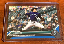 🟦 Logan Gilbert T Straight K's BLUE LE 23/49, Mariners 2023 MLB Topps Now #256
