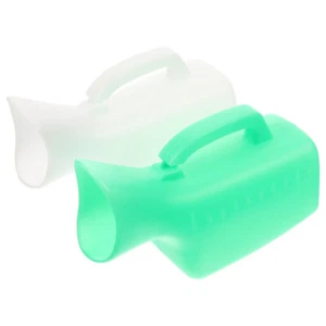 2Pcs Urine Bottles For Women 1000ML Female Urinal Portable For Travel - Picture 1 of 12