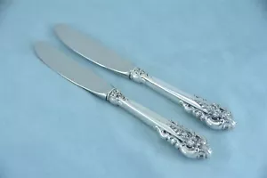 2 Wallace Grande Baroque Sterling 6-1/4" HH moderne Klinge Butterstreuer kein Mono - Bild 1 von 6