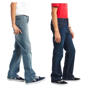 Wrangler Boys' Classic Bootcut Adjustable Waist Relaxed Seat & Thigh Jeans NEW - Picture 1 of 11