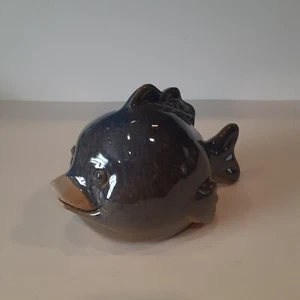 Stoneware Fish Blues & Earthtones Whimsy Decor - Picture 1 of 6