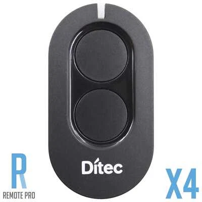4 x Ditec Entrematic Zen Genuine/Original 2 Button Remote Control - Image 1 of 4