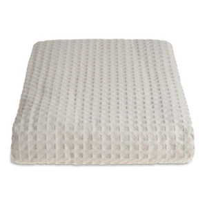 100% Cotton Hotel Quality Waffle Throw Blanket Large 225cm x 250cm Taupe - Picture 1 of 3