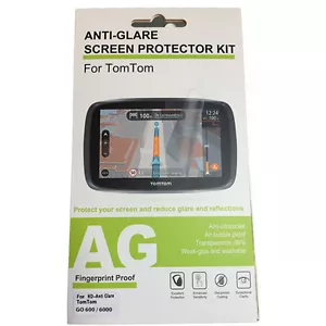 Anti-glare Screen Protector Kit for TomTom GO 600 / 610 / 6000 (Trucker) / 6100 - Picture 1 of 3