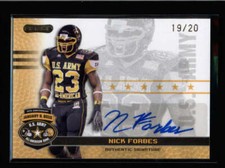 NICK FORBES 2010 RAZOR U.S. ARMY ALL-AMERICAN BOWL AUTOGRAPH AUTO #19/20 AN1056