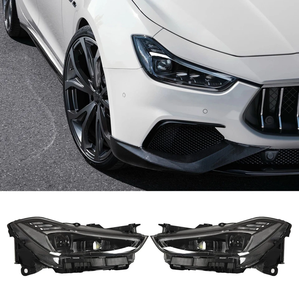 Faro LED completo para Maserati Ghibli 2014-2019 conjunto de señal de giro secuencial Foto 1 de 4