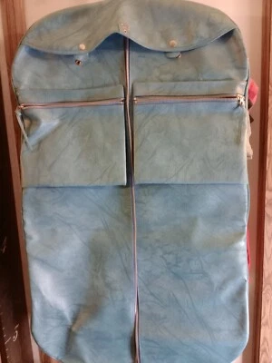 Vintage faux blue leather American Tourister Garment Bag - Image 1 of 4