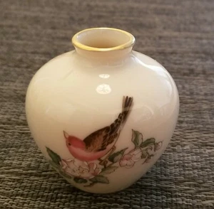 Lenox Mini 2 3/4" China Borde Oro 24K Jarrón Patrón SERENATA - Imagen 1 de 2