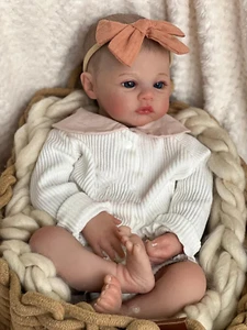 RXDOLL Realistic Reborn Baby Dolls Girl Silicone Full Body Vinyl 19 Inch Newborn - Picture 1 of 12