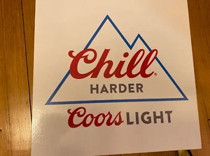 Coors Light Chill Harder- WASHER HORSESHOES PITCHING/CORNHOLE TOSS GAME - - Picture 1 of 5