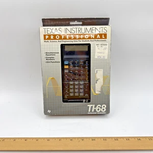 Texas Instruments TI-68 Calcolatrice Scientifica Avanzata 1988 ITALIA NUOVA NOS - Foto 1 di 18