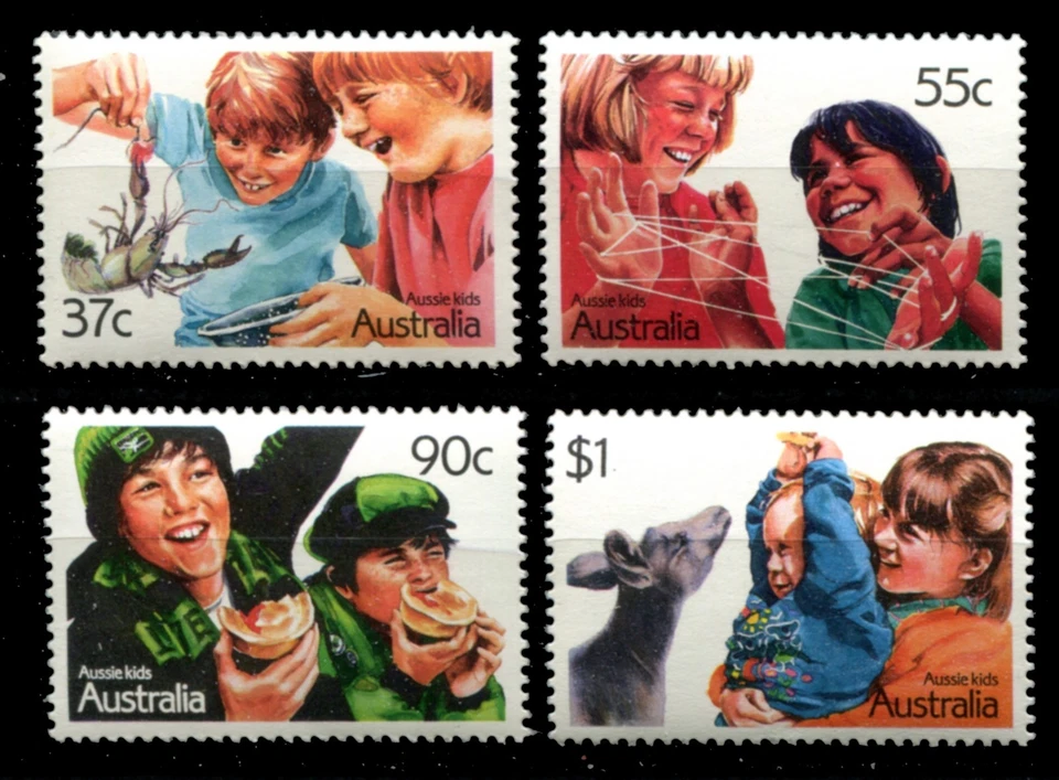 Australia 1987 • Sc# 1040-1043 • niños • cs MNH OG Foto 1 de 1