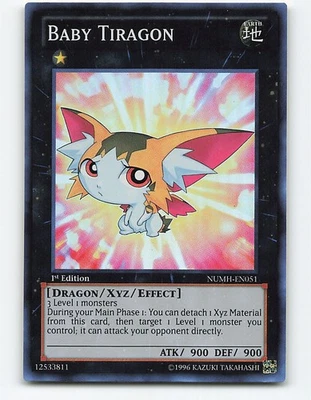 Baby Tiragon #NUMH-EN051 Foil 1st Edition Yugioh Card - Image 1 of 2