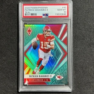 2020 Panini Phoenix Teal /175 SP Patrick Mahomes II #45 Kansas City Chiefs - Picture 1 of 3