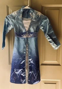 Disney Frozen Elsa Kleid Mädchen Kostüm Gr. 4-6x Prinzessin Kleid Halloweenkleid - Bild 1 von 2