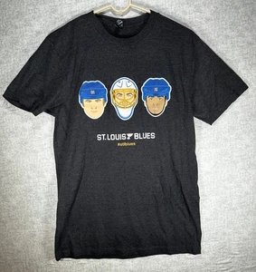 St Louis Blues Hockey Shirt Mens Medium Gray #91 # 15 Faces - Picture 1 of 6