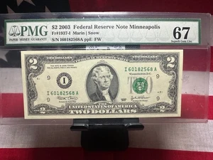 2003 $2 Banknote - Minneapolis - FR#1937-I - PMG - 67 - Picture 1 of 2