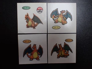 Pokemon Karte Daiichi Brot Promo Sticker Charizard x4 SET #5522 - Bild 1 von 21