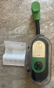 RV Surge Protector 50 Amp Waterproof Cover, RVMATE Power W/Instructions Green - Picture 1 of 7