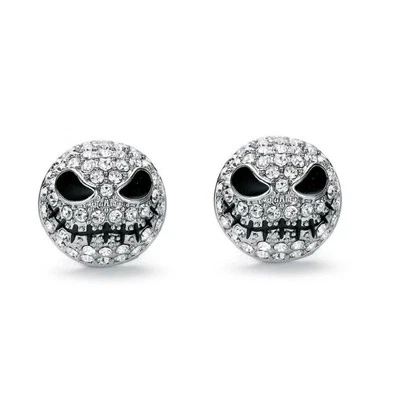 JACK SKELLINGTON EARRINGS Nightmare Before Christmas Sparkling Rhinestone NEW - Image 1 of 4