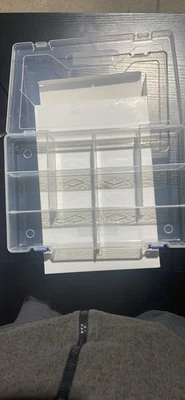 Bandejas de aparejos, caja organizadora de almacenamiento de plástico Foto 1 de 4