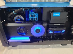 MILLERMATIC 211 ITX GAMING PC CASE ( CASE,FANS,GPU MOUNT/RISER ONLY) SEE DESC. - Picture 1 of 15