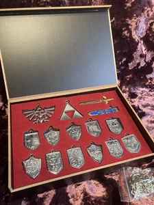 The Legend Of Zelda Link Sword Keyring Keychain Gift Boxed Set With 15pcs - Picture 1 of 7