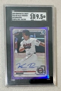 2020 Bowman Chrome Draft Kala'l Rosario Purple Refractor RC Auto /250 SGC 9.5 10 - Bild 1 von 1