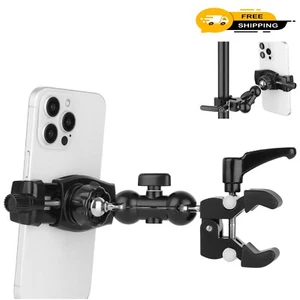 Lightweight Anti-Scratch Phone Holder Clamp - Ideal for Strollers & Treadmills - Picture 1 of 10