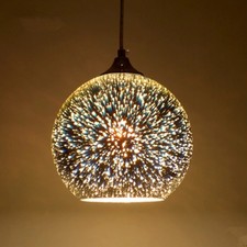 Modern Glass Ball Ceiling Pendant Lamp Light Hanging Chandelier Fixtures Decor