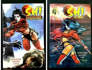 NM SHI MASQUERADE Issue #1 & SHI The Series Issue #12 Crusade Comics - Picture 1 of 3