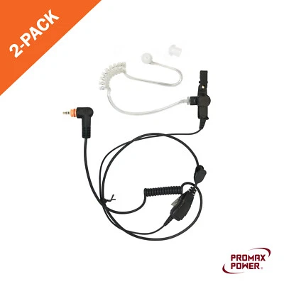 2x Acoustic PTT Mic Earpiece for Motorola Radios SL3500 SL7550e SL300 PMLN7158 - Image 1 of 4