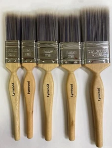 Platinum Lynwood Paint Brushes Synthetic Fine Finish Decoration 1" 1 1/2" 2" - Picture 1 of 24