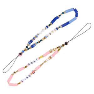 2pcs Cellphone Lanyard Phone Hanging Lanyard Bracelet Wrist Strap Purse Lanyard - Zdjęcie 1 z 12