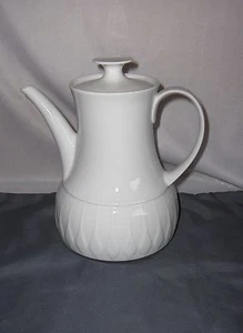 Vintage White Porcelain Thomas Rosenthal Coffee Pot Embossed NICE - Bild 1 von 4