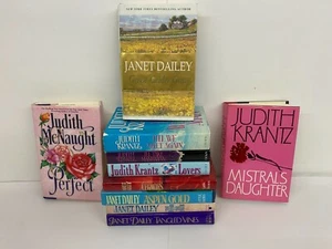 Lot of Hardcover Romance Novels Janet Dailey Judith Krantz Judith McNaught - Picture 1 of 12