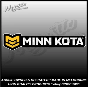 MINN KOTA - 210mm x 45mm - BOAT DECAL / STICKER - Picture 1 of 1
