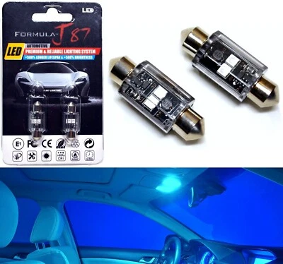 LED Light Canbus Error Free DE3021 5W Icy 8000K Two Bulbs Interior Dome Upgrade - Image 1 of 4