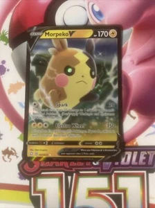 Pokémon TCG Morpeko V Sword & Shield Base Set 079/202 Holo Ultra Rare - Picture 1 of 2