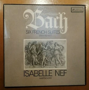 2 LP box "BACH Six French Suites" Isabelle NEF, L'Oiseau-Lyre EX-/VG - Picture 1 of 3
