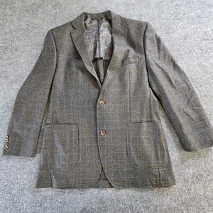 Rubensteins Blazer Mens 42LGray Plaid  Blend (New Orleans) - Picture 1 of 12