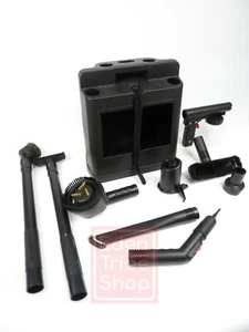 Kirby Avalir Attachment Kit Set Extention Wand Belt + 10 Attachments Caddy BLACK - Picture 1 of 8