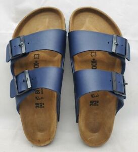 Birkenstock Unisex Arizona BS 0051751 Regular Fit Blue Birko-Flor Sandals