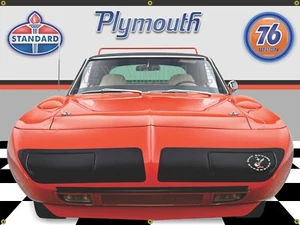 1970 Plymouth Roadrunner Superbird Tor-Red Gar (95) Garage Scene 3'X4' BANNER - Picture 1 of 1