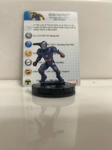 HeroClix Marvel IRON PATRIOT #102 Iron Man 3 Movie SHIELD Stark Common - Picture 1 of 2