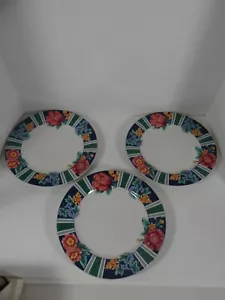 Sango Margaux Set of 3 Dinner Plates #4835 Floral Indonesia - Picture 1 of 8