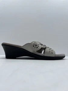 Planet Shoes Sandals Slip On Heeled Comfort Size US 8 Laser Cut Design - Picture 1 of 11