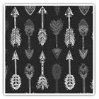 2 x Square Stickers 10 cm - Native American Arrows Boho  #35384